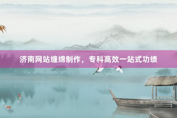 济南网站缠绵制作，专科高效一站式功绩